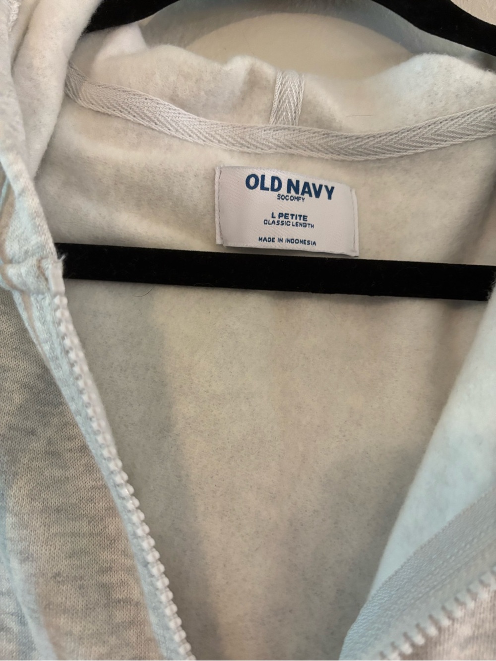 So Comfy Full Zip Hoodie Sweatshirt - large petite - Picture 3 of 4